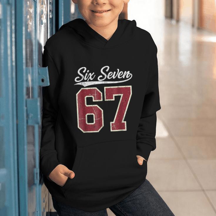 Six Seven Meme Boys Girls Kids 67 Baseball Jersey Graphic Youth Hoodie