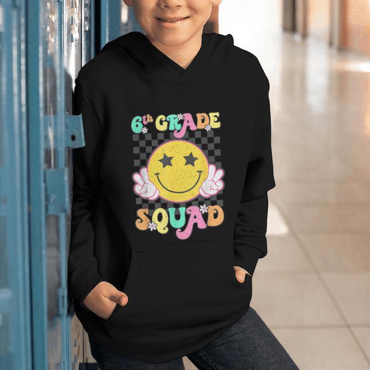 Sixth Grade Squad Smile Retro Back To School 6th Grade Graphic Youth Hoodie Sixth Grade Squad Smile Retro Back To School 6th Grade Graphic Youth Hoodie