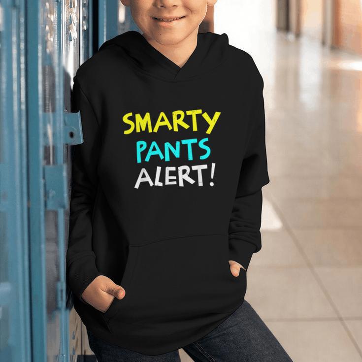 Smarty Pants Alert Nerd & Kids Back To School Graphic Youth Hoodie Smarty Pants Alert Nerd & Kids Back To School Graphic Youth Hoodie
