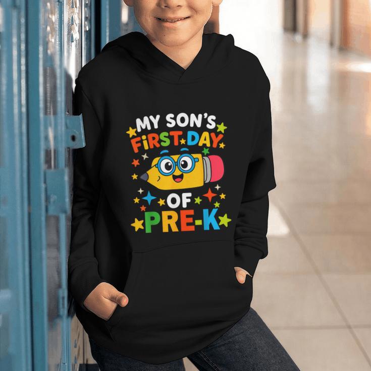 My Son's First Day Of Pre-K Back To School Kids Graphic Youth Hoodie My Son's First Day Of Pre-K Back To School Kids Graphic Youth Hoodie