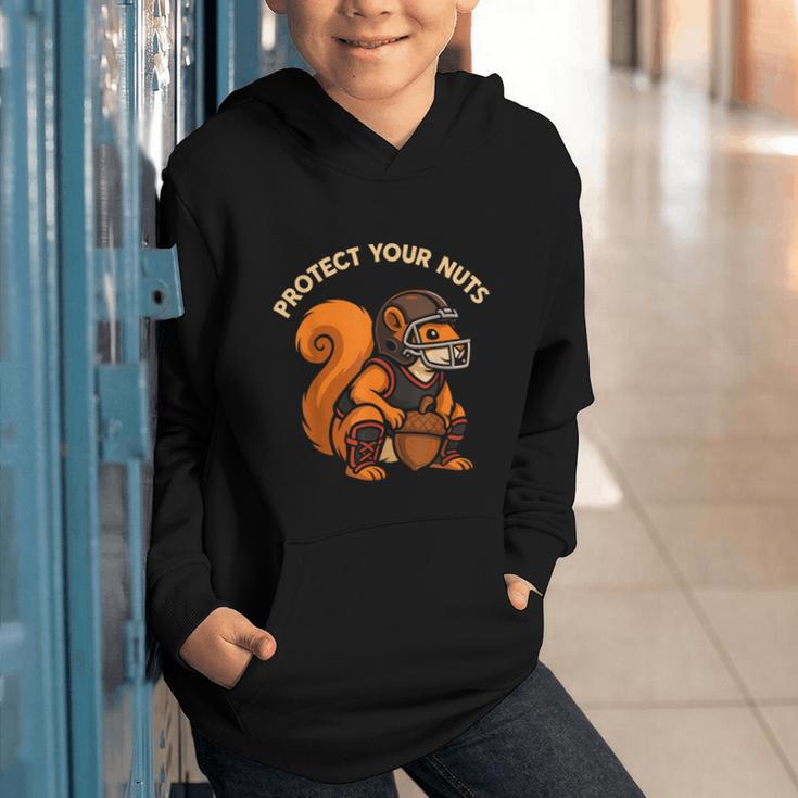 Squirell Baseball Catcher Player Joke Tee Protect Your Nuts Graphic Youth Hoodie Squirell Baseball Catcher Player Joke Tee Protect Your Nuts Graphic Youth Hoodie