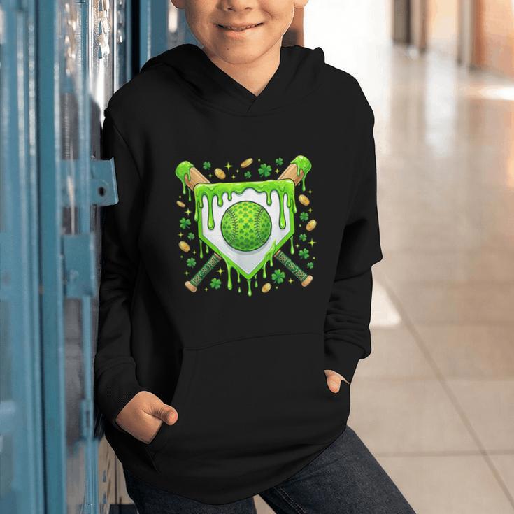 St Patrick Day Baseball Drip Ice Cream Boys Men Graphic Youth Hoodie