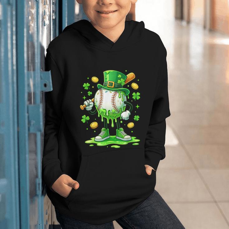 St Patrick Day Baseball Drip Ice Cream Baseball Graphic Youth Hoodie St Patrick Day Baseball Drip Ice Cream Baseball Graphic Youth Hoodie