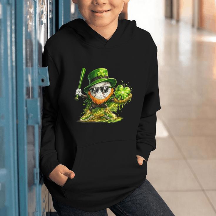 St Patrick’s Day Baseball Shamrock Player Graphic Youth Hoodie St Patrick’s Day Baseball Shamrock Player Graphic Youth Hoodie