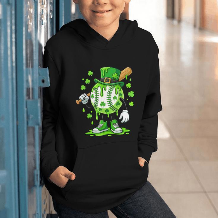 St Patricks Day Shamrock Baseball Drip Icecream Irish Boys Graphic Youth Hoodie St Patricks Day Shamrock Baseball Drip Icecream Irish Boys Graphic Youth Hoodie