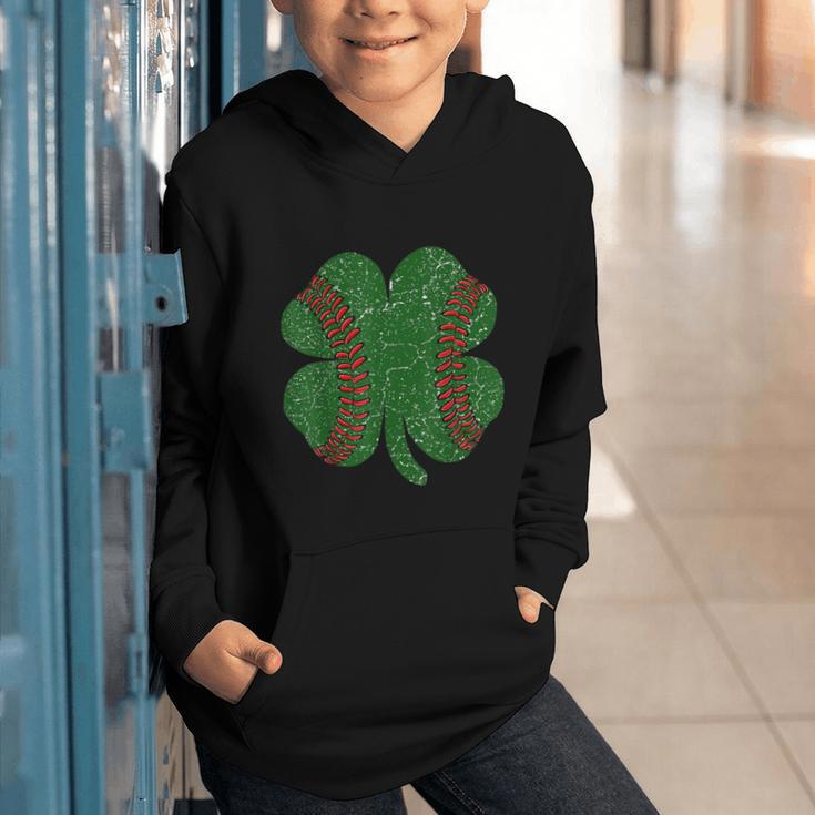 St Patricks Day Shamrock Baseball Saint Paddy's Graphic Youth Hoodie St Patricks Day Shamrock Baseball Saint Paddy's Graphic Youth Hoodie