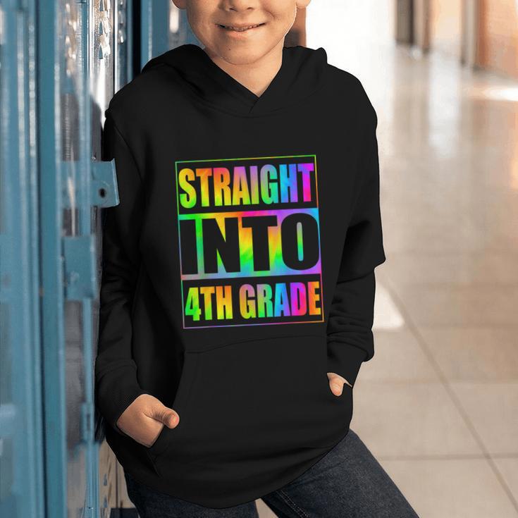 Straight Into 4th Grade Fourth Grade Back To School Graphic Youth Hoodie Straight Into 4th Grade Fourth Grade Back To School Graphic Youth Hoodie