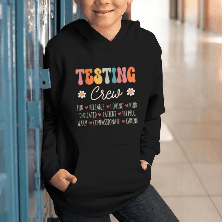 Testing Crew Appreciation Week Back To School Graphic Youth Hoodie Testing Crew Appreciation Week Back To School Graphic Youth Hoodie