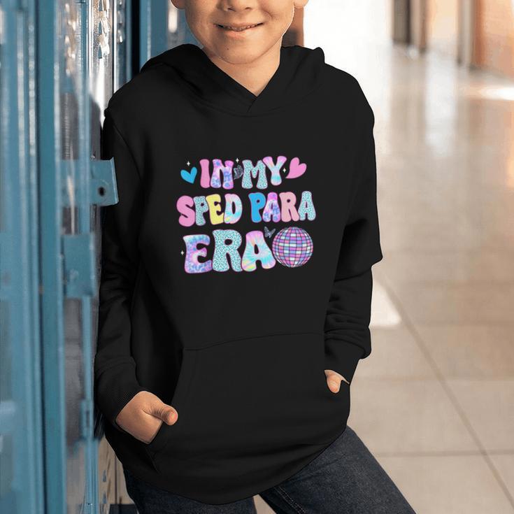 Tie Dye Leopard Back To School In My Sped Para Era Graphic Youth Hoodie