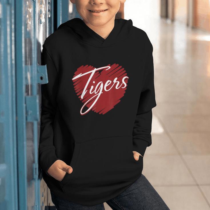 Tigers Heart Back To School Spirit M Graphic Youth Hoodie