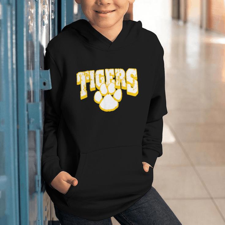 Tigers School Spirit Back To School Y Graphic Youth Hoodie
