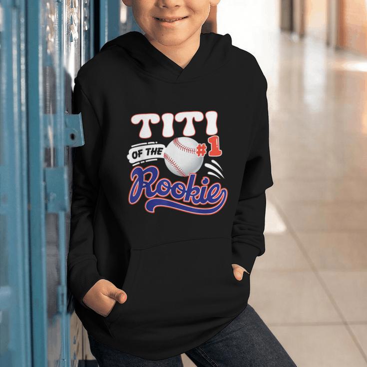 Titi Rookie Of Year 1st Birthday Baseball Theme Matching Graphic Youth Hoodie