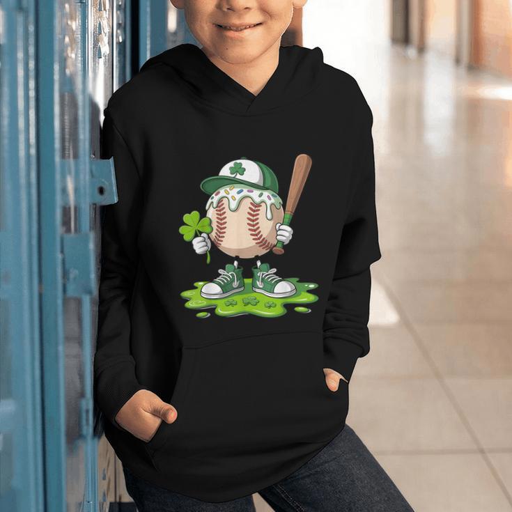 Toddler Baseball Drip Ice Cream Boys Kids St Patricks Day Graphic Youth Hoodie Toddler Baseball Drip Ice Cream Boys Kids St Patricks Day Graphic Youth Hoodie
