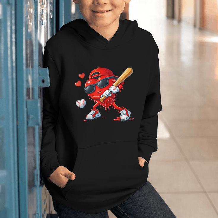 Valentine Baseball Heart Sports Love Valentines Day Boys Graphic Youth Hoodie Valentine Baseball Heart Sports Love Valentines Day Boys Graphic Youth Hoodie