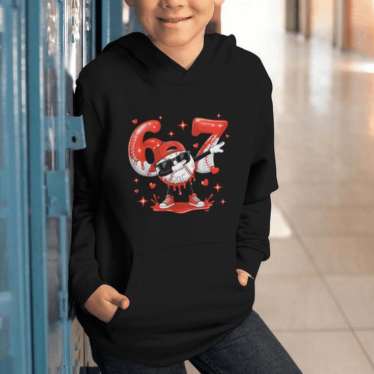 Valentines Day Six Seven Baseball 6 7 Meme Dab Heart Boys Graphic Youth Hoodie Valentines Day Six Seven Baseball 6 7 Meme Dab Heart Boys Graphic Youth Hoodie