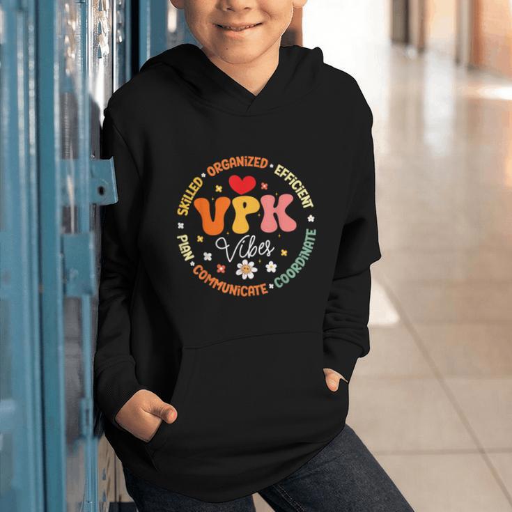 VPK Vibes First Day Of Back To School Appreciation Week Graphic Youth Hoodie
