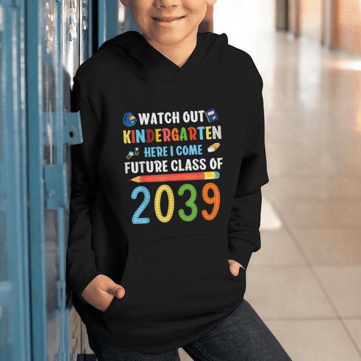 Watch Out Kindergarten Here I Come Shirts Back To School Graphic Youth Hoodie