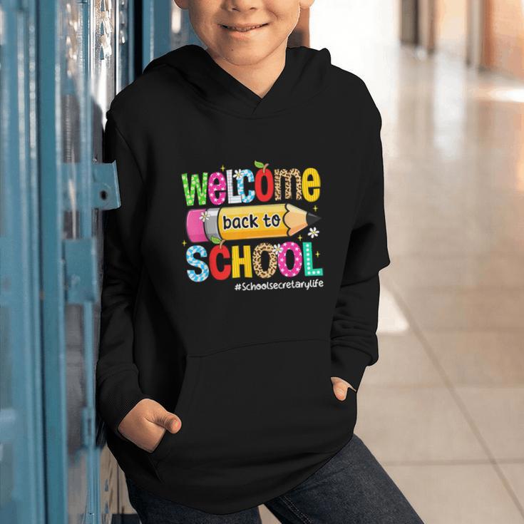 Welcome Back To School School Secretary Life Leopard Graphic Youth Hoodie Welcome Back To School School Secretary Life Leopard Graphic Youth Hoodie