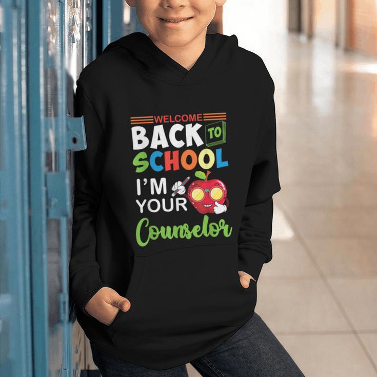 Welcome Back To School Students I'm Your Counselor Proud Graphic Youth Hoodie