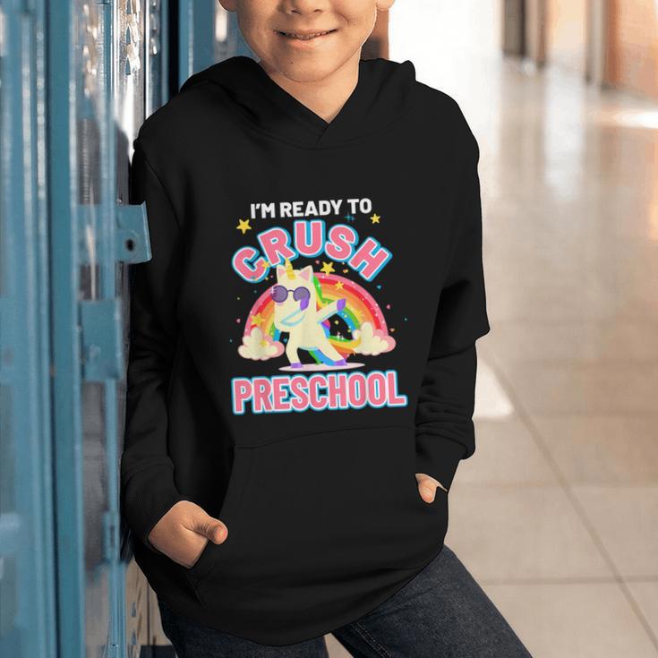 Welcome Back To School Unicorn Crushing Preschool Graphic Youth Hoodie Welcome Back To School Unicorn Crushing Preschool Graphic Youth Hoodie