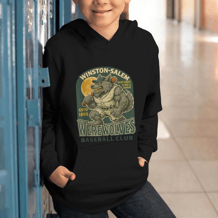 Winston-Salem Werewolves Minor League Baseball Club Graphic Youth Hoodie Winston-Salem Werewolves Minor League Baseball Club Graphic Youth Hoodie
