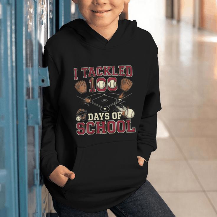 Women's 100 Days Of School Boys Kids Baseball Graphic Youth Hoodie Women's 100 Days Of School Boys Kids Baseball Graphic Youth Hoodie