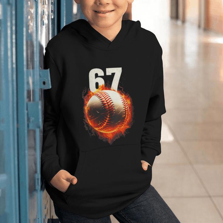 Women's 67 Baseball Boys Birthday Teens Six Seven Brainrot Graphic Youth Hoodie Women's 67 Baseball Boys Birthday Teens Six Seven Brainrot Graphic Youth Hoodie