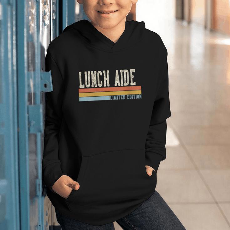 Women's Lunch Aide Week Retro Vintage Back To School Day Graphic Youth Hoodie
