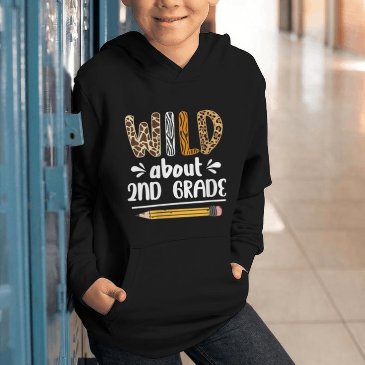 Women's Wild About 2nd Grade Kids Zoo Animal Lover Back To School Graphic Youth Hoodie Women's Wild About 2nd Grade Kids Zoo Animal Lover Back To School Graphic Youth Hoodie