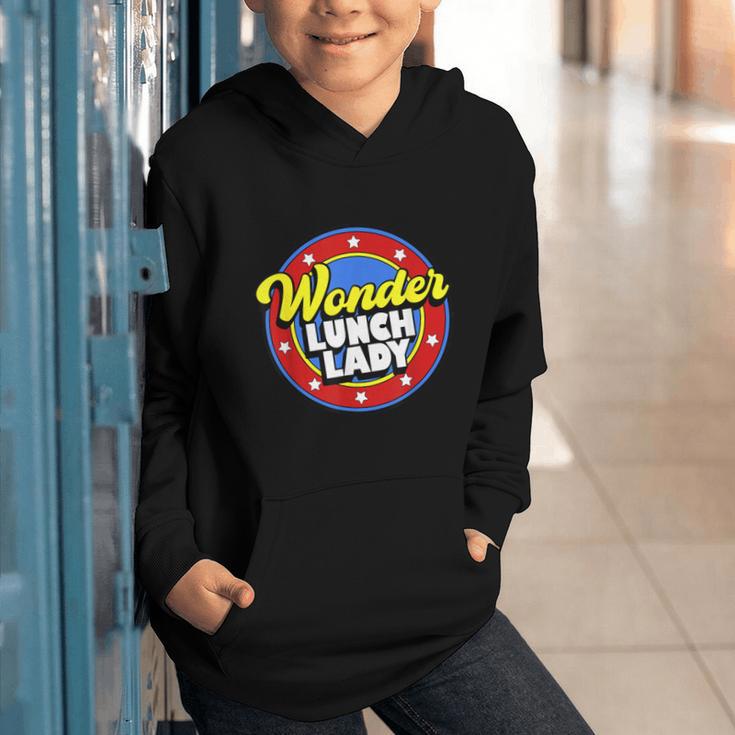Wonder Lunch Lady Super Woman Power Superhero Back To School Graphic Youth Hoodie