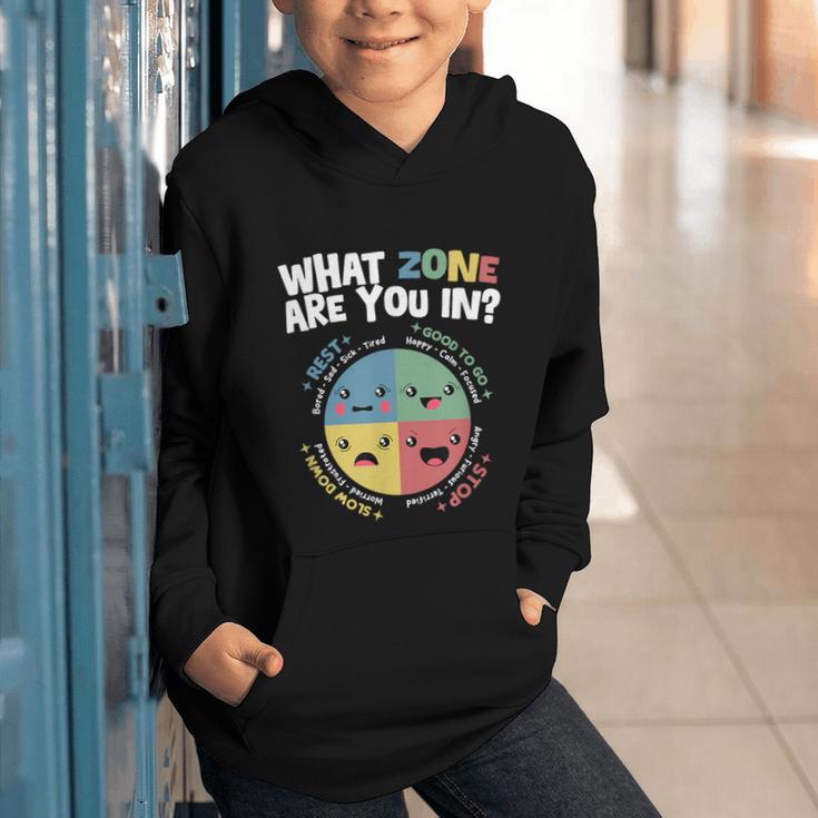 Zones Of Regulation School Counselor Back To School Emotion Graphic Youth Hoodie Zones Of Regulation School Counselor Back To School Emotion Graphic Youth Hoodie