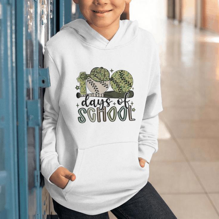 100 Days Of School Baseball Camo Cap Kids Boys 100th Day Graphic Youth Hoodie 100 Days Of School Baseball Camo Cap Kids Boys 100th Day Graphic Youth Hoodie