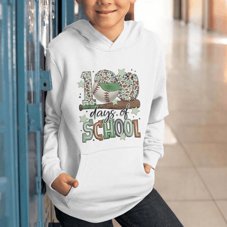100 Days Of School Baseball Camo Men Boy Kid Graphic Youth Hoodie 100 Days Of School Baseball Camo Men Boy Kid Graphic Youth Hoodie