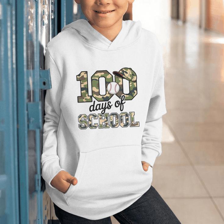100 Days Of School Camo Baseball Camouflage For Kids Graphic Youth Hoodie 100 Days Of School Camo Baseball Camouflage For Kids Graphic Youth Hoodie