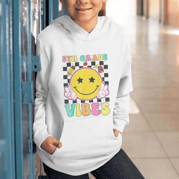 5th Grade Vibes Girls Smile Face Back To School Fifth Grade Graphic Youth Hoodie 5th Grade Vibes Girls Smile Face Back To School Fifth Grade Graphic Youth Hoodie