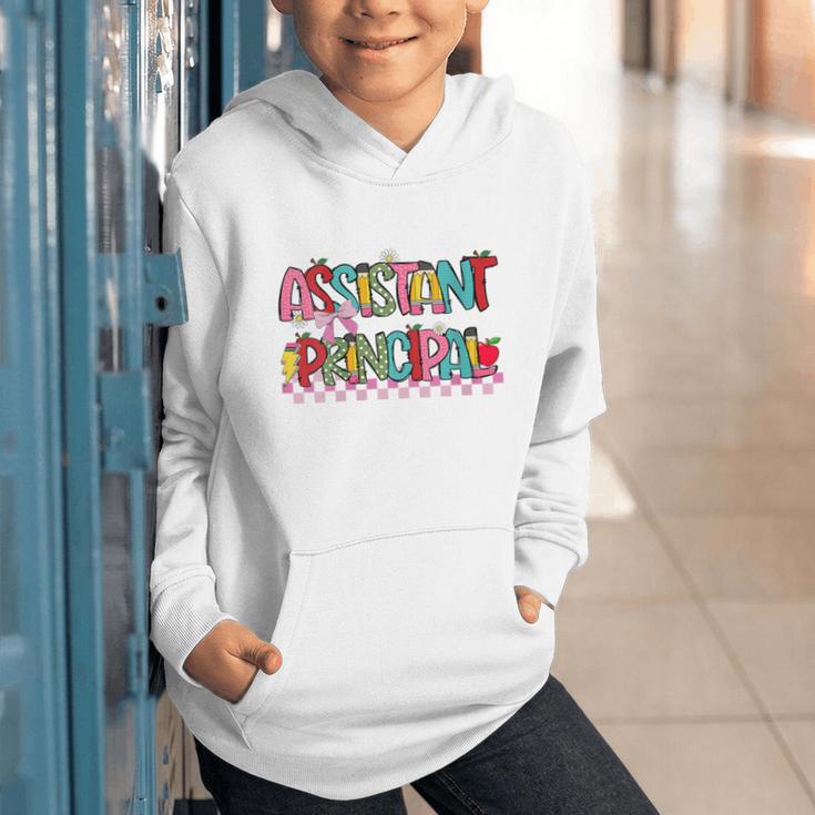 Assistant Principal Coquette Bow Pencil Cute Back To School Graphic Youth Hoodie Assistant Principal Coquette Bow Pencil Cute Back To School Graphic Youth Hoodie