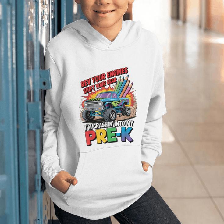 Back To School Pre-K Preschool Monster Truck First Day Boys Graphic Youth Hoodie
