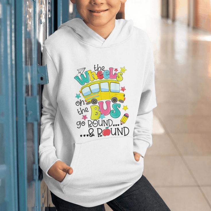 Back To School The WHEELS On The BUS Toddler Kids Boys Graphic Youth Hoodie Back To School The WHEELS On The BUS Toddler Kids Boys Graphic Youth Hoodie