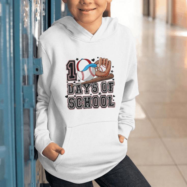 Baseball 100 Days Of School Happy 100th Day Teachers Kids Graphic Youth Hoodie Baseball 100 Days Of School Happy 100th Day Teachers Kids Graphic Youth Hoodie