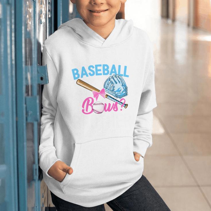 Baseball Or Bows Brother Loves You Gender Reveal Boy Or Girl Graphic Youth Hoodie Baseball Or Bows Brother Loves You Gender Reveal Boy Or Girl Graphic Youth Hoodie