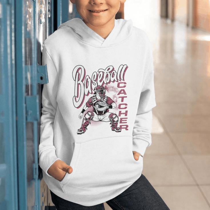 Baseball Catcher Gear Home Plate Premium Tri-Blend Graphic Youth Hoodie