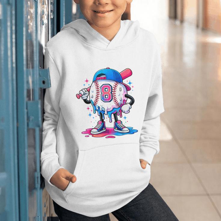 Baseball Drip 8th 8 Year Old Birthday Boys Pitcher Player Graphic Youth Hoodie Baseball Drip 8th 8 Year Old Birthday Boys Pitcher Player Graphic Youth Hoodie