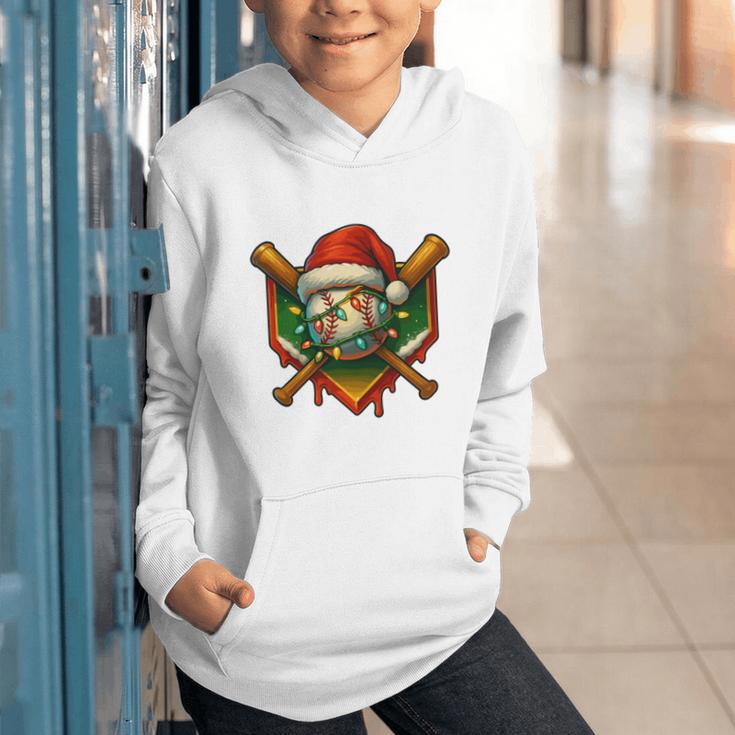 Baseball Xmas Christmas Baseball Ice Cream Drip Boys Graphic Youth Hoodie Baseball Xmas Christmas Baseball Ice Cream Drip Boys Graphic Youth Hoodie