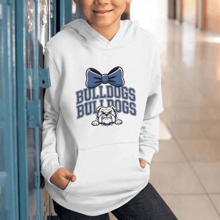Bulldogs Mascot Team Spirit Sports Fan Back To School Graphic Youth Hoodie Bulldogs Mascot Team Spirit Sports Fan Back To School Graphic Youth Hoodie