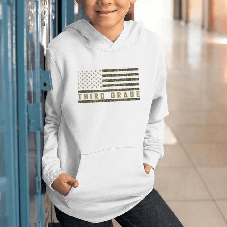 Camo American Flag Third Grade Back To School 3rd Grade Premium Tri-Blend Graphic Youth Hoodie Camo American Flag Third Grade Back To School 3rd Grade Premium Tri-Blend Graphic Youth Hoodie