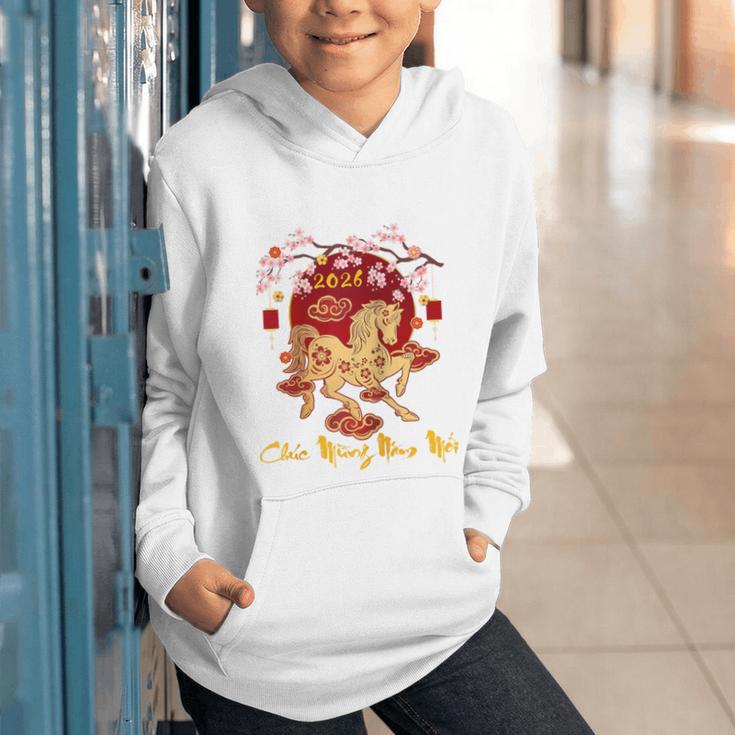 Chuc Mung NAM Moi 2026 Vietnamese Lunar New Year Of Horse Raglan Baseball Tee Graphic Youth Hoodie Chuc Mung NAM Moi 2026 Vietnamese Lunar New Year Of Horse Raglan Baseball Tee Graphic Youth Hoodie