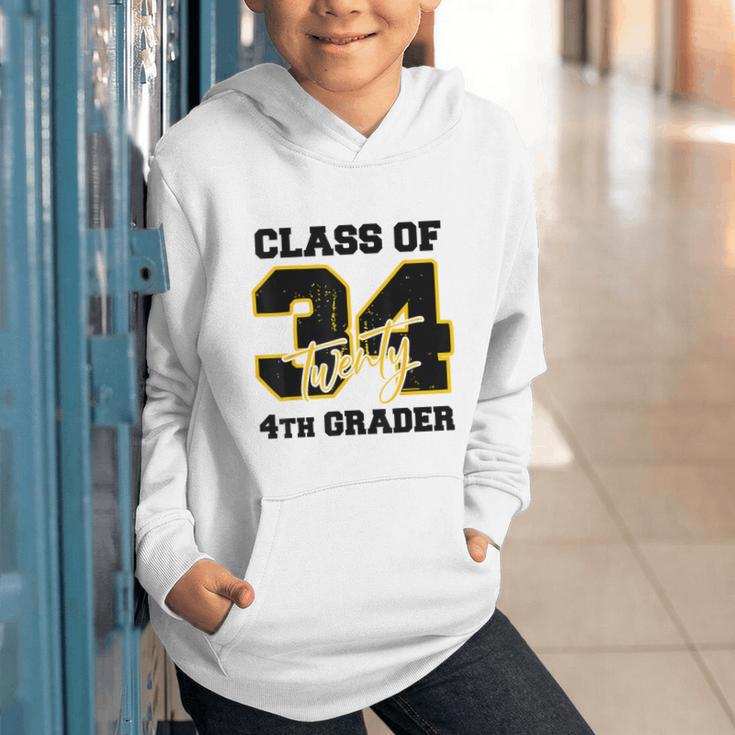 Class Of 2034 4th Grader Elementary School Back To School Graphic Youth Hoodie Class Of 2034 4th Grader Elementary School Back To School Graphic Youth Hoodie