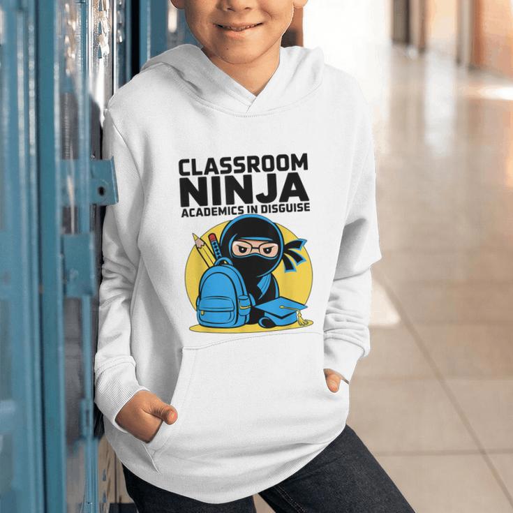 Classroom Ninja Academics In Disguise Back To School Student Graphic Youth Hoodie