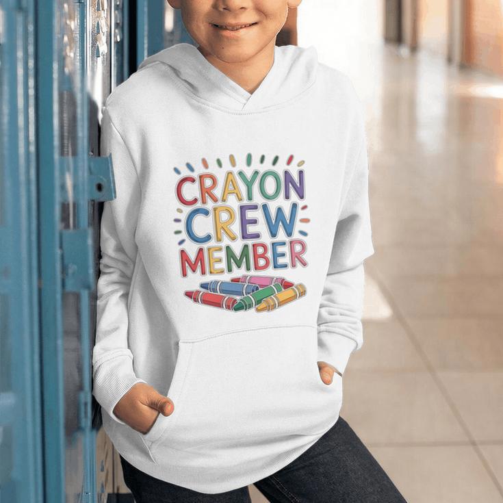Crayon Crew Member Back To School Coloring Art Classes Graphic Youth Hoodie Crayon Crew Member Back To School Coloring Art Classes Graphic Youth Hoodie