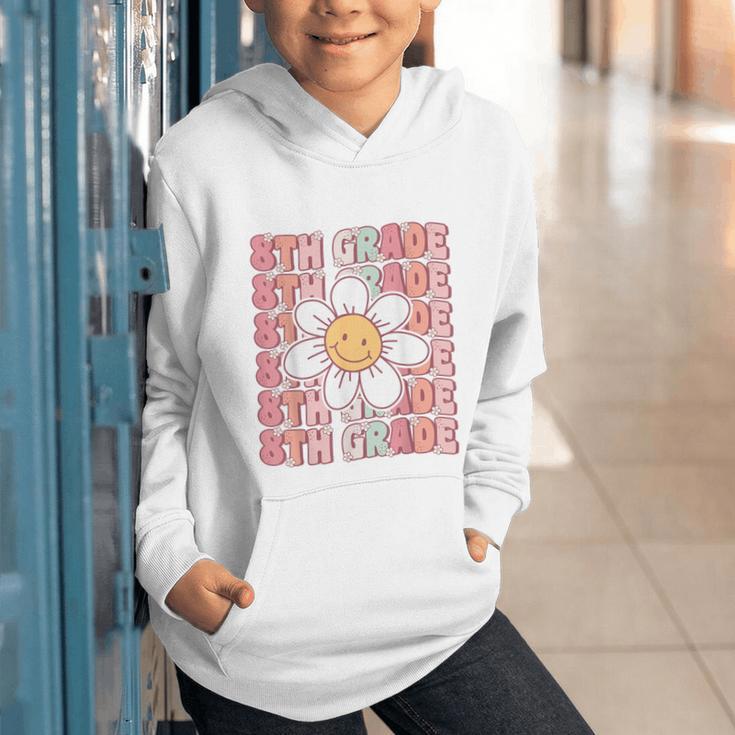 Groovy 8th Grade Back To School First Day Of Eighth Grade Graphic Youth Hoodie Groovy 8th Grade Back To School First Day Of Eighth Grade Graphic Youth Hoodie
